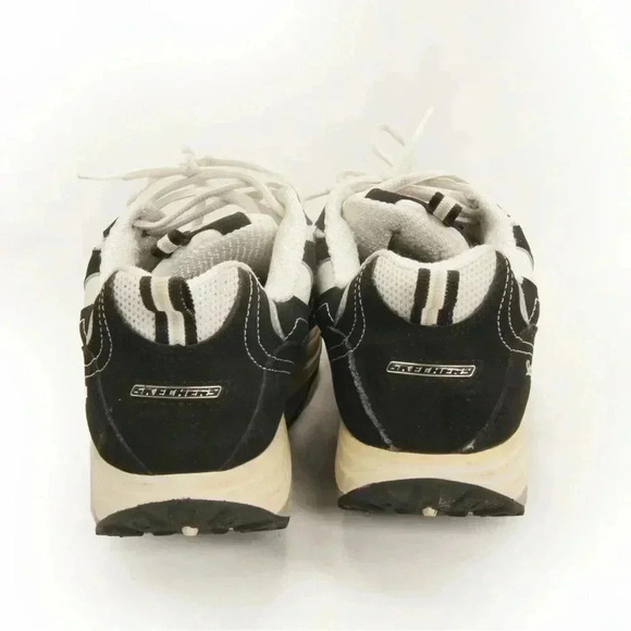 Sketchers Y2K 90s Style Black White Raver Platform Sneaker Shoes - Picture 4 of 6